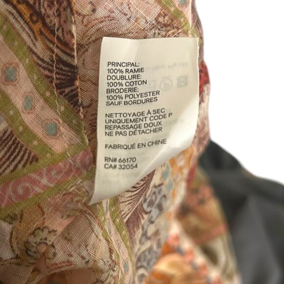 Zimmermann Chintz Billow Mini Dress Floral Crochet Long Sleeves Multi 2 Petite - Picture 8 of 9